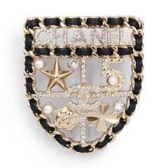 シャネル ココマーク ラインストーン パール スイング ピアス ゴールド