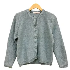 OG36 INGEBORG インゲボルグ クルーネック 厚手 カーディガン 長袖 綿 ナイロン レディース Lサイズ