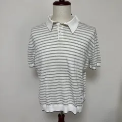 R00425 ミズノ｜Polo Shirt ポロシャツ｜White Black 白 黒 ボーダー｜90S Y2K｜古着 ヴィンテージ｜スポーツMIX｜メンズ XL｜一点物 大人気 フォロー割あり