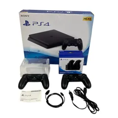 SONY PlayStation4 PS4 CUH-2100A ジェットブラック 500GB CUH-ZDC1J 付き ゲーム機 中古 T10685985