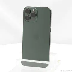 〔中古品〕 iPhone13 Pro Max 512GB アルパイングリーン MNCW3J／A SIMフリー【344】