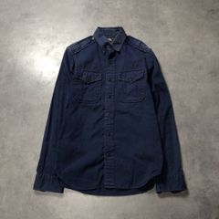 RRL ダブルアールエル ウエスタン シャツ ネイビー - メルカリ