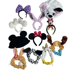 【11点セット】ディズニーリゾート カチューシャ 帽子 ヘアバンド 美品 バターカップ スリンキー 101匹わんちゃん まとめ売り u1179