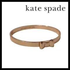 M【kate spade】リボン バングル ピンクゴールド/金カラー ブレスレット ケイトスペード NEW YOK /ニューヨーク (60924NM26a)