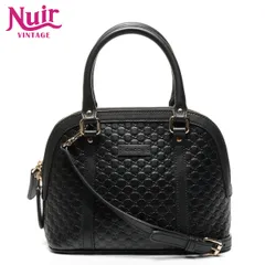 GUCCI グッチ ハンドバッグ マイクロ GG シマ 2way 449654【中古】