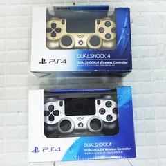 R701【ほぼ未使用】PS4用ワイヤレスコントローラー（DUALSHOCK 4）ゴールド、シルバー　2個　/10