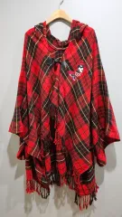 1+1 TOKYO ディズニー 東京) ミニーマウス CHECK 麻 ポンチョ F