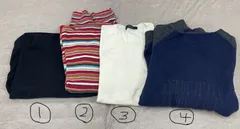 【古着】ニット タートルネック ボーダー レディース メンズ ICB SIMPLE LIFE  COMME CA ISM FERRE JEANS