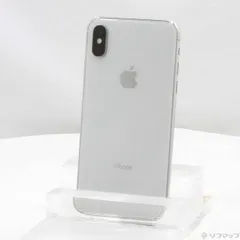 〔中古品〕 iPhoneX 64GB シルバー MQAY2J／A SIMフリー【377】