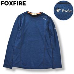 [클래식] 폭스 파이어 FOXFIRE PP 울 크루 넥 레이어 셔츠 트레이너 뒷 기모 S 네이비 아웃도어 캐주얼 웨어 레저 타운 유스 클라이밍 트레킹 맨즈