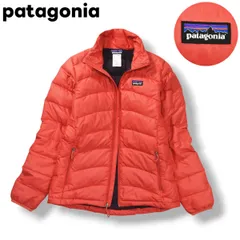 【極暖】 パタゴニア patagonia キルティング グース ダウン ジャケット ジップアップ ウィンドブレーカー XS サーモンピンク アウトドア カジュアル ウェア タウンユース レジャー レディース ♪
