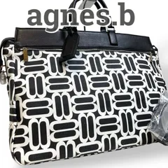 【未使用級】希少　agnes.b アニエスベー　ボストンバッグ　旅行バッグ　ショルダーバッグ　ハンドバッグ　2way  PVC レザー　本革　お出かけ　普段使い　日常使い　レディース　通勤　通学　おでかけ　おしゃれ　カバン　鞄　かばん　ブランド