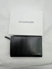 ▽未使用品　Calvin Klein　カルバンクライン　二つ折り財布　345183　クロ　10117