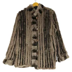 ユーズドフルギ USED古着 {{primetime}} ラビットファー リバーシブルジャケット レディース import：M 