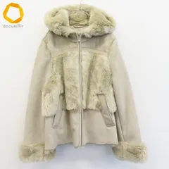 アドルフォドミンゲス Adolfo Dominguez ジャケット フェイクファー コート ジップ フーディー レディース [w981051]のサムネイル