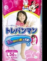 【2個セット　パンツ L】トレパンマン女の子 トイレトレーニング用 36枚