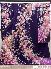 振袖 金駒 牡丹 蝶 紋意匠 身丈168cm 撥水加工済 MO3237