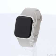 〔中古品〕 Apple Watch Series 7 GPS 41mm スターライトアルミニウムケース スターライトスポーツバンド【348】