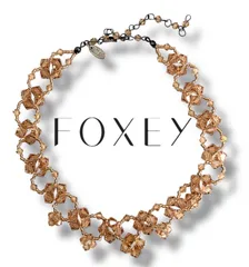 FOXEY BOUTIQUE フォクシーブティック Clear Gold クリアゴールド スワロフスキービーズ チョーカー ネックレス レディースアクセサリー 参考定価23000円