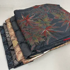 大島紬 着物 正絹 5着 着物まとめ売り リメイク材料 m-722