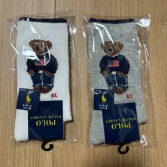 日本製 レディース POLO RALPH LAUREN ポロ デニムベアソックス 2足セット