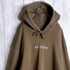 【国内正規品】ナイキ エアジョーダン 刺繍 ヘビーウエイト パーカー / NIKE AIR JORDAN Heavyweight brown sweat shirt hoodie Parka #20