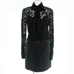 極美品　VALENTINO ヴァレンティノ　ウール　ビジュー付きワンピース 2025年最新】valentino ワンピースの人気アイテム - メルカリ