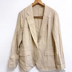 23区 ジャケット 薄手 無地 ベージュ 46サイズ 980812