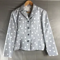 レリアン leilian ジャケット テーラード ドット ストライプ 日本製 ホワイト系 ブルー系 9サイズ 984022