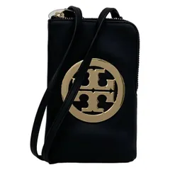 TORY BURCH(トリーバーチ) ショルダーバッグ美品  - 黒 スマホポーチ レザー
