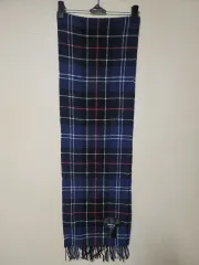 BARBOUR ネイビー タータンチェック マフラー