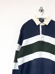 【CHAPS RALPH LAUREN】80s ラガーシャツ M相当 チャップスラルフローレン セーター ヴィンテージ 古着
