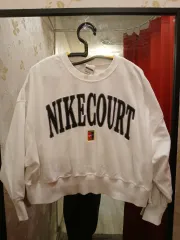 7/18 NIKE テニス スウェット クルーネック スウェットシャツ コート ヘリテイジ オーバーサイズ