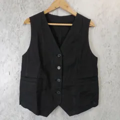 GU ジーユー レディース ベスト Sサイズ ノースリーブ ブラック □〇