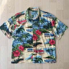 Big Dogs Kids ビッグドッグ キッズ ハワイ風 半袖 シャツ アロハ 柄シャツ 総柄 派手 レトロ デザインシャツ