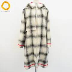 アズノウアズ AS KNOW AS コート ロング チェック ダブルジップ フーディー レディース [w983990]のサムネイル