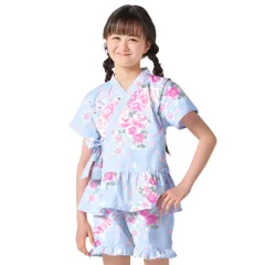 COLORFUL CANDY STYLE 新品  甚平(女の子) 桜に水仙・水色