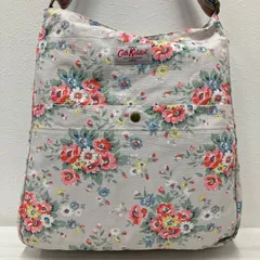 7706　Cath Kidston　キャスキッドソン　ショルダーバッグ　キャンバス　花柄　フラワー　フローラル　レディース　大きめ　大容量　シンプル
