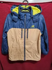 ニューバランス キッズ ウィンドブレーカー アウター ブルー/ベージュ 130