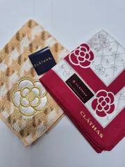 【新品】CLATHAS レディースハンカチ & タオルハンカチ セット