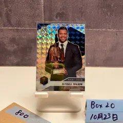 2021 Panini Mosaic Russell Wilson Seattle Seahawks Man of the Year Prizm カード