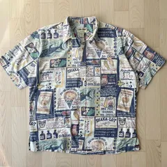 Cooke Street Honolulu ハワイ製 US製 アメリアヴィンテージ グラフィック 半袖 柄シャツ 総柄 派手 レトロ デザインシャツ