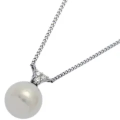 Φ8.6mmTASAKI PEARL （タサキ･田崎真珠） アコヤ真珠/Japan Pearl/パール･ダイヤモンドネックレス･ペンダント/Pt850-3.1g/【♀】【S】【レディース】★■600417【中古】