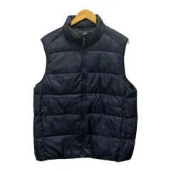 ユニクロ UNIQLO ウルトラライトダウン フェザー混 無地 311-439807 XL 紺 ネイビー