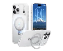 【8年の匠心開発 高耐久スタンド構造】CASEKOO for iPhone 17 Pro ケース【米軍MIL規格 耐衝撃／MagSafe対応】【カメラモジュール強化保護】隠しスタンド 縦横立て対応 25W ワイヤレス充電対応 マット仕上げ 指紋防止 黄変防止