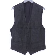LARDINI ラルディーニ デニム ジレ 紺 44 ベスト イタリア製 - メルカリ