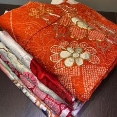 まとめ売り】正絹大島紬7枚 リメイク素材 ハンドメイド向け - メルカリ