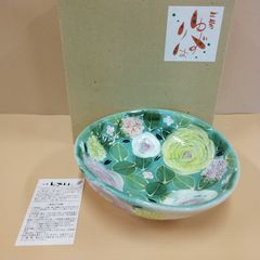 ゆずりは 花柄 とんすい 小鉢 デザート鉢 フルーツ鉢 瀬戸焼 花柄