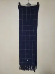 ポロ リバーシブル ウール チェック マフラー