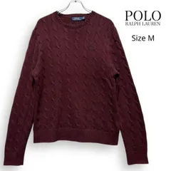 A25122/ POLO RALPH LAUREN ポロ ラルフローレン ケーブルニット コットン ニット セーター M
